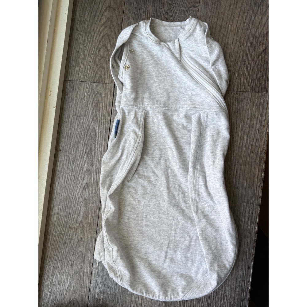 The Gro Company Grosnug 2-in-1 Swaddle‎ Sleep Bag Light Grey Marl 0-3 Months